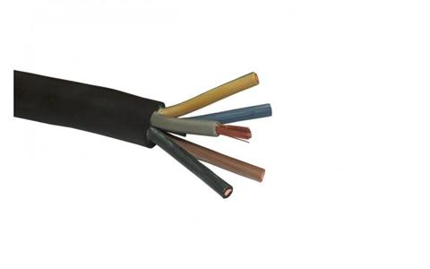 Câble Caoutchouc H07RN-F 5x4 Mm² (5G4) 20m Noir - Robuste Pour Usage Extérieur