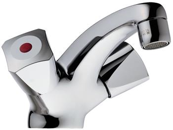 Børma Standard håndvaskarmatur - grebs, 110mm, Forkromet, Lav, Uden bundventil, - 701024104, 701024104