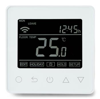 HeatCom HC90 termostat med Wi-Fi, gulv- og rumføler - Hvid, -10 +60°C 5707359504702, 10280670