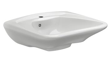 dannelse Metropolitan Når som helst Pressalit Mateix Curve håndvask ergonimisk med overløbshul - - 636859100,  636859100
