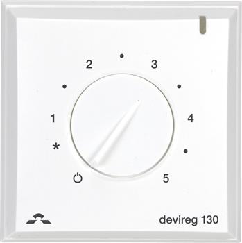 Danfoss 132 termostat med gulv- og rumføler - Hvid, +20 +50 / +5 - +35°C - 7224215014, 5703466208960