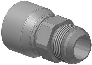 Parker Papresningsfitting Unf Nippel Jic Stal Kromatiseret 1 2 3 4 48 8 8