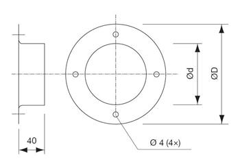 Lindab Vlg Vaeg Loft Gennemforsel 250mm 315mm 343659250 343659250