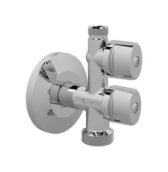 Vandret Anoi tom Arcofix kombiventil til opvaskemaskine dobbelt nippel/nippel - 1/2", Forkromet, 3/8x3/4" - 744426324, 744426324 Vandret Anoi tom Arcofix kombiventil til opvaskemaskine dobbelt nippel/nippel - 1/2", Forkromet, 3/8x3/4" - 744426324, 744426324